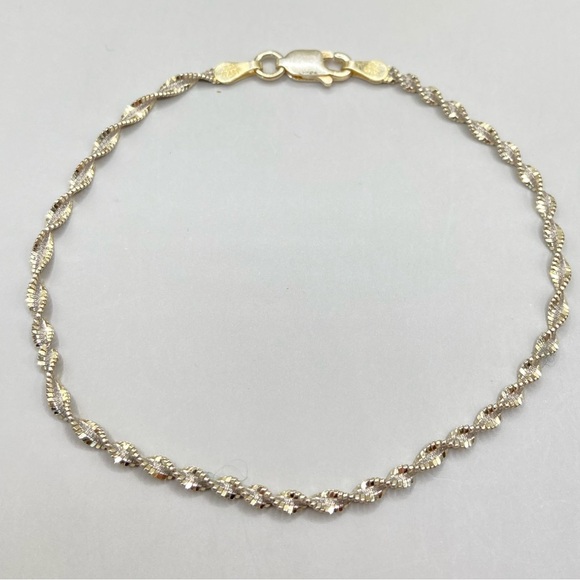 Twisted Sterling Silver Bracelet - Picture 1 of 4